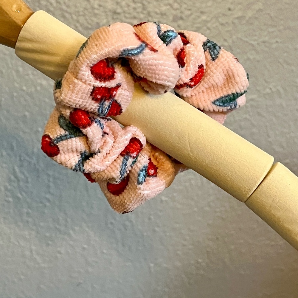 Adorable Cherry Patterned Hair Tie